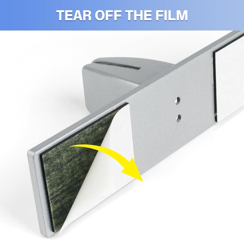 First-zgel 4 Packs Sneeze Guard Clamp Bracket, Sneeze Guard Shield Base for Countertop, Stick On Heavy Duty Aluminum Partition Guard Clip, Panel Support Clamp Stand for Clear Acrylic Desktop Counter Reception - Image 5